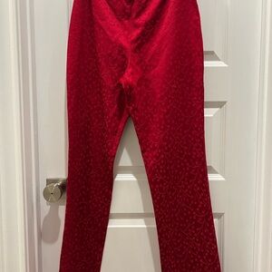 Jessica McClintock Red Casual Bottoms high waisted . festive